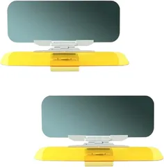 Asdays 互換品 サンバイザー 車 日除け 遮光 西日対策 昼夜兼用 汎用 取付簡単 運転席 助手席 32x13.5cm