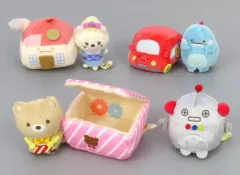 【中古】ぬいぐるみ すみっコぐらし てのりぬいぐるみセット(7体セット) 「映画 すみっコぐらし ツギハギ工場のふしぎなコ」