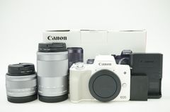 Canon EOS Kiss M ホワイト Wズームレンズセット - メルカリ