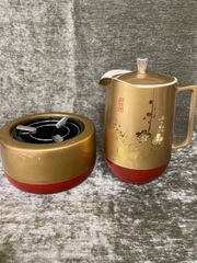 昭和レトロ　灰皿と水差しセット