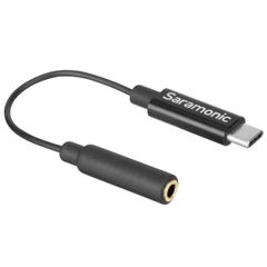 新品 SR-C2003 ブラック 【国内正規品】 (長さ6cm) USB-CへのUSB-Cデバイスへの入力用変換ケーブル TRS（メス）=> 3.5mmΦ サラモニック Saramonic