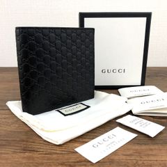 通常配送料無料 未使用品 GUCCI Wホック財布 143389 こげ茶 108 www