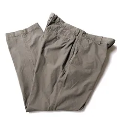 2004年 Jクルー J.CREWノータック コットンポプリン パンツ (36/30) ダークセージグリーン系 チノパン 00's 00年代 旧タグ オールド　アメリカ古着 USED  ビンテージ ヴィンテージ