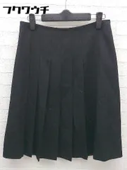 ◇ LE CIEL BLEU ルシェルブルー プリーツ 切替 膝丈 スカート サイズ40 ブラック レディース 【中古】 【1002801331917】のサムネイル