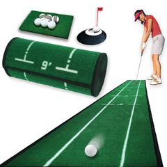 パターマット 9点セット 【アプローチも練習できる】パター練習マット ゴルフ パターカップ  SEAVER GOLF