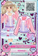 【中古】アイカツDCD OBD-1[P]：スイートギンガムトップス/姫石らき