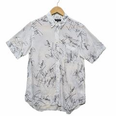COMME des GARCONS HOMME PLUS コムデギャルソン オムプリュス ローリングストーンズ 半袖シャツ 総柄 ホワイト サイズ SS