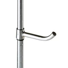 特価商品　ハンガーポール ストール マフラー 帽子 洋服 カバン 鞄 大容量 頑丈 耐荷重3kg ポール径25mm用パーツ 25APF-15 直径1.9cm 長さ15cm ちょい掛けに便利 後付け回転フック スチールラックパーツ ルミナスラック ドウシシャ