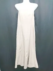 ◇ natural couture ナチュラルクチュール 膝下丈 キャミソール ワンピース サイズF ベージュ レディース P  【1405290005152】のサムネイル