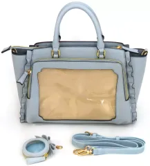 【中古】バッグ ダルブルー クリアポケット付きトートバッグ(推し事バッグ)