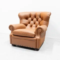 【展示品】Ralph Lauren ラルフローレン Leather Club Chair レザー クラブチェア 1人掛け ソファ 総革 ラウンジチェア 定価70万