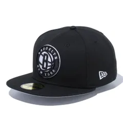 ニューエラ 59FIFTY ブルックリン・ネッツ ブラック チームカラー 1個 New Era 5950 BRONET NBA BLK TEAM 25J 1pc