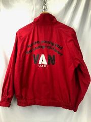 VAN JACKET JAC スイングトップ 赤 バックプリント VAN JAC スイングトップ 裏あり サイズM №043M08-007 05103002