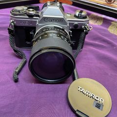 CANON AE-1　本体+TAMUROのレンズ　Canonストラップ
