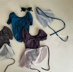 韓国子供服　子供服　女の子　水着　oatmeal