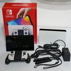 【美品】Nintendo Switch ( ニンテンドースイッチ ) 有機ELモデル ホワイト／フルセット Nintendo Switch OLED Model White Complete Set with Box (Great Condition)
