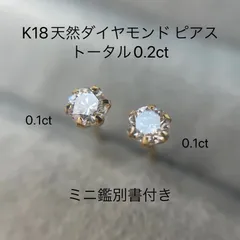 2024年最新】K18 0.2ctダイヤモンドピアスの人気アイテム - メルカリ