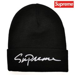 Supreme シュプリーム ビーニー クラシック スクリプト ニット帽 帽子 Classic Script Beanie ブラック