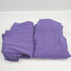 ◇ ⊇ Golden Bear ゴールデンベア ロゴ刺繍 セットアップ上下 サイズM パープル系 レディース E  【1504240029979】