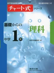 チャート式シリーズ基礎からの中学1年理科 (新学習指導要領準拠 チャート式基礎からの中学シリーズ) 数研出版編集部