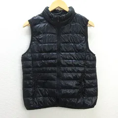 U■ユニクロ/UNIQLO ウルトラライトダウンベスト/ナイロン 【L】黒/LADIES/2【中古】