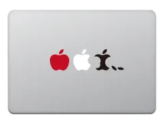 カインドストア MacBook Air/Pro 11 / 13インチ マックブック ステッカー シール エボリューション Evolution レッド/ブラック M433-RB
