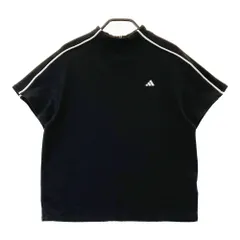 サイズ：L ADIDAS GOLF アディダスゴルフ IY5052 2024年モデル モックネック 半袖Tシャツ  ブラック系 [240101537216] ゴルフウェア レディース ストスト