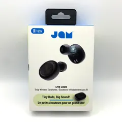 ◇829【新品】JAM Audio LIVE LOUD HX-EP410 HX-EP410-BK ライブラウド フルワイヤレスイヤホン Bluetooth対応ブラック 黒