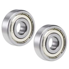 新品 10x30mmx9mm 密封 ベアリング ベアリング クロム ボール ボール ベアリング 深溝 深溝 2個入り 6200ZZ uxcell