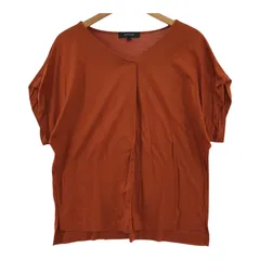 UNTITLED アンタイトル Ⅴネックカットソー size2/オレンジ系