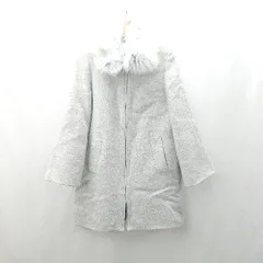 ◇ ⊇ ZARA ザラ フェイクファー ウール混合 長袖 コート サイズS グレー レディース E  【1502180056444】のサムネイル