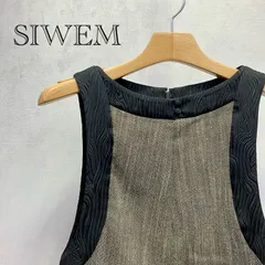 SIWEM シウム ANEMONE DRESS si22ss18122 ポリエステル ビスコース ノースリーブ ワンピース S アッシュ ブラウン  レディースのサムネイル