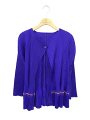 PLEATS PLEASE ISSEY MIYAKE - プリーツプリーズイッセイミヤケ PP03-JO575 トップス 3 パープル レース プリーツ IT966WXUMIJ2 プリーツプリーズイッセイミヤケ PP03-JO575 トップス 3