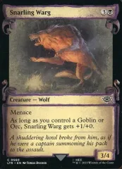 【中古】マジックザギャザリング 0560[C]：【LTR】【中つ国の巻物】Snarling Warg/うなる魔狼