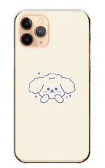 iPhone15ProMax ケース カバー iPhone15 プロマックス スマホケース ハードケース トイプードル 犬 いぬ トイプー かわいい 可愛い ベージュ カラー01