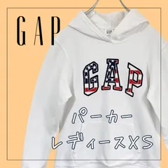 6247★レディース・キッズ トップス 【GAP】 ギャップ パーカー  スウェット ホワイト XSサイズ オールシーズン USED