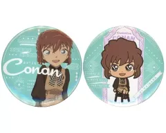 【中古】バッジ・ピンズ 灰原哀 缶バッジセット(2個組) 「セガ ラッキーくじ 名探偵コナン Trad style collection」 K賞