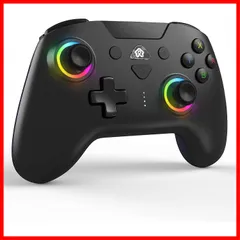 長時間使用 4段階HD振動 1000mAhバッテリー Switch/Lite/OLED/Android/PC/iOSに対応 7色RGBライト 日本語取扱説明書付き 6軸ジャイロセンサー PeriphX Bluetooth接続 スイッチ マクロ機能 プロコン 背