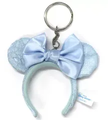 【中古】キーホルダー ミニーマウス カチューシャキーチェーン(ブルー/耳刺繍) 「ディズニー」 東京ディズニーリゾート限定