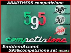 ABARTH595 competizione エンブレムアクセントセット　各一枚