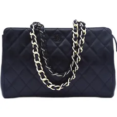 シャネル CHANEL マトラッセ プラチェーントートバッグ ブティックシール