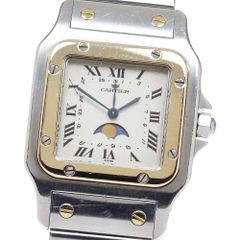 カルティエ CARTIER W20007C4 サントスガルベLM ムーンフェイズ クォーツ メンズ_804666