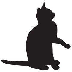 エジプシャンマウ　猫ステッカー（お名前入れられます）　シール