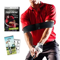 【アイアン精度アップ】TIGHT SWING タイトスイング ゴルフ 練習 バンド ゴルフ練習器具 すべり止め トレーニングメニュー 付き SEAVER GOLF