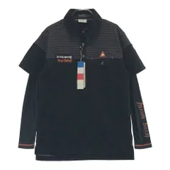 サイズ：M LE COQ GOLF ルコックゴルフ  半袖ポロシャツ  ブラック系 [240101341643]# ゴルフウェア メンズ ストスト