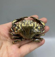銅 細工 蟹 茶道具 八方来財 茶道茶寵 装飾品 工芸品 置物