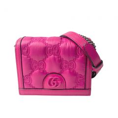 GUCCI GGモノグラム ショルダーバッグ ピンク - メルカリ