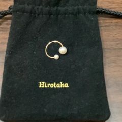 極美品 Hirotaka ヒロタカ 南洋パール イヤーカフ イヤリング イエローゴールド