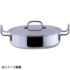 【新品】宮崎製作所 ジオ GEO-25S 浅型両手鍋 25cm(3.4L) 013033のサムネイル