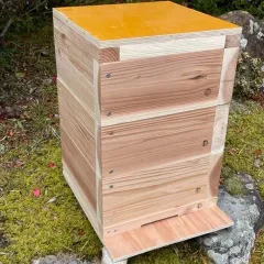 日本蜜蜂 集水桝用巣門 30cm用 2台セット 日本蜜蜂 240集水桝用 鉄製巣門 30cm用 ハウス・小屋 まめしば